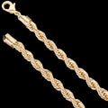 4 MM 24" Gold Filled Rope Chain