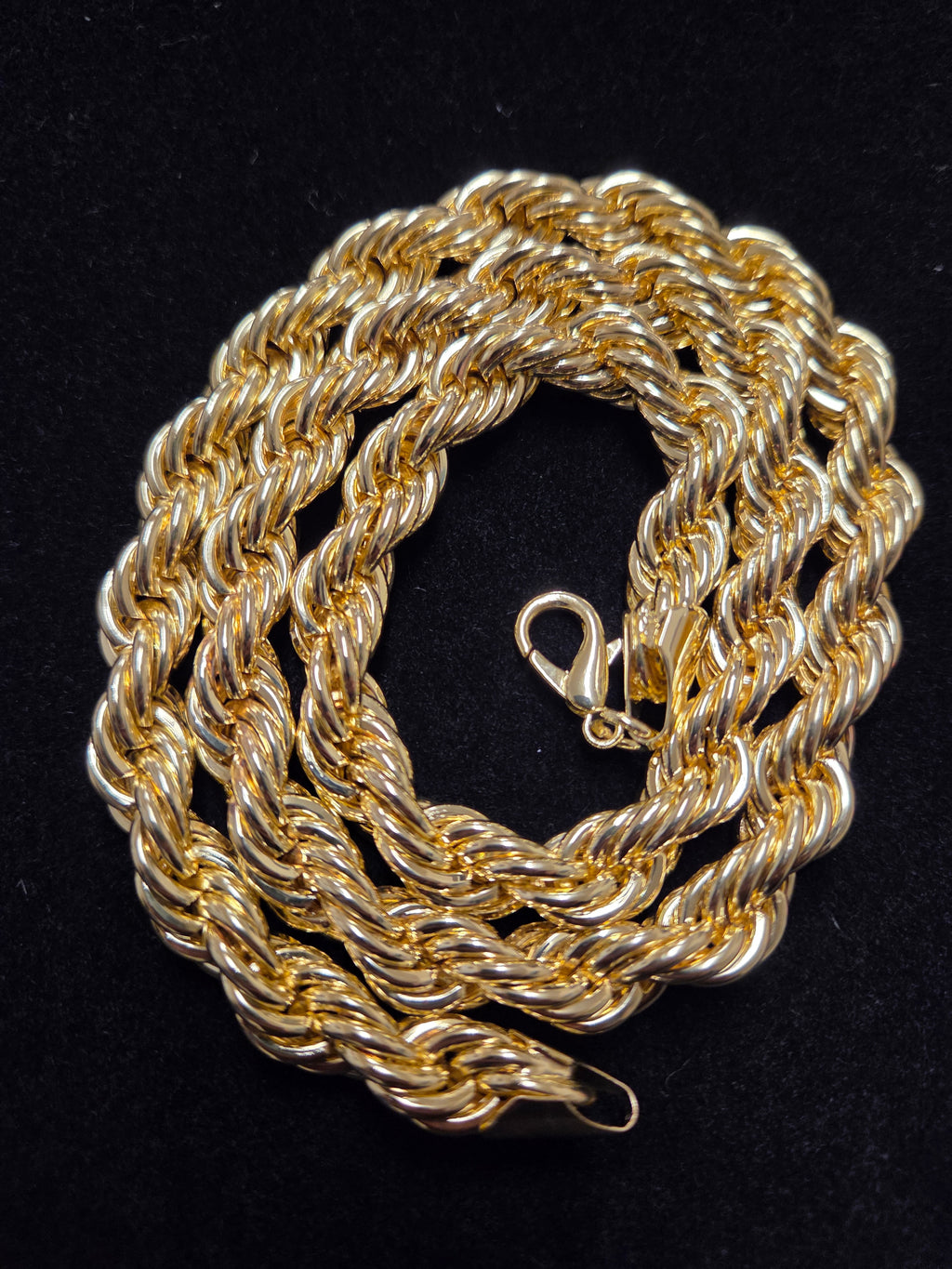 10MM 24" Gold 14K Rope Necklace