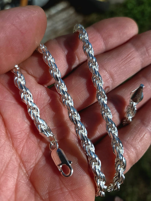 5MM 24" 925 Solid Sterling Silver