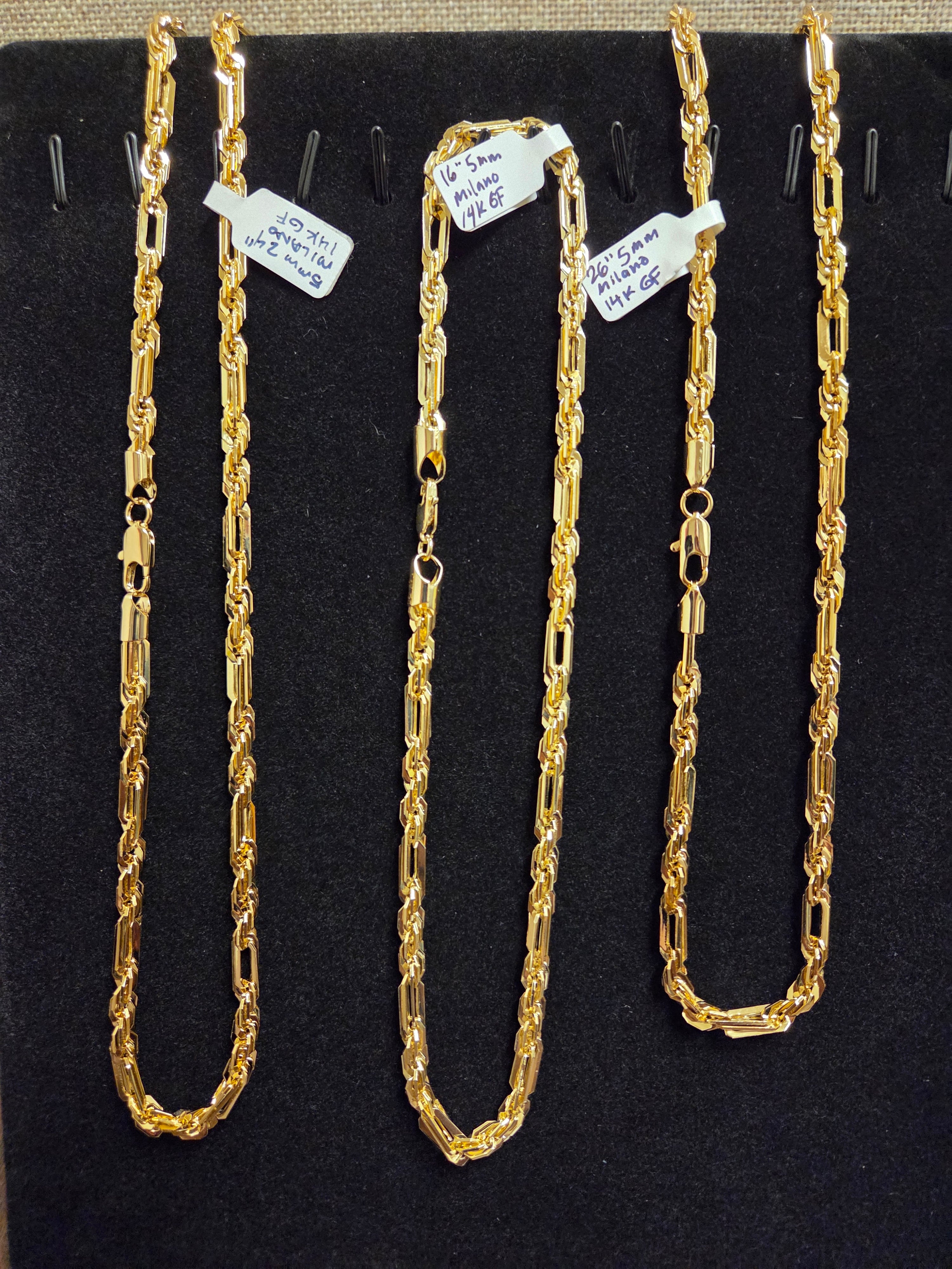 5mm 14K Gold Filled Milano/Figarope